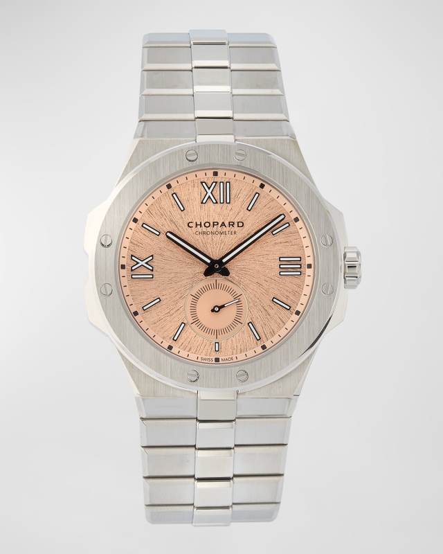 Alpine Eagle 41mm Rosa Dial Stainless Steel Watch